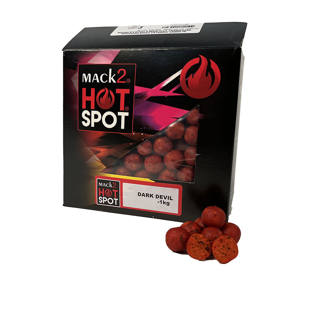 Bouillettes carpe mack2 boilies dark devil 1kg