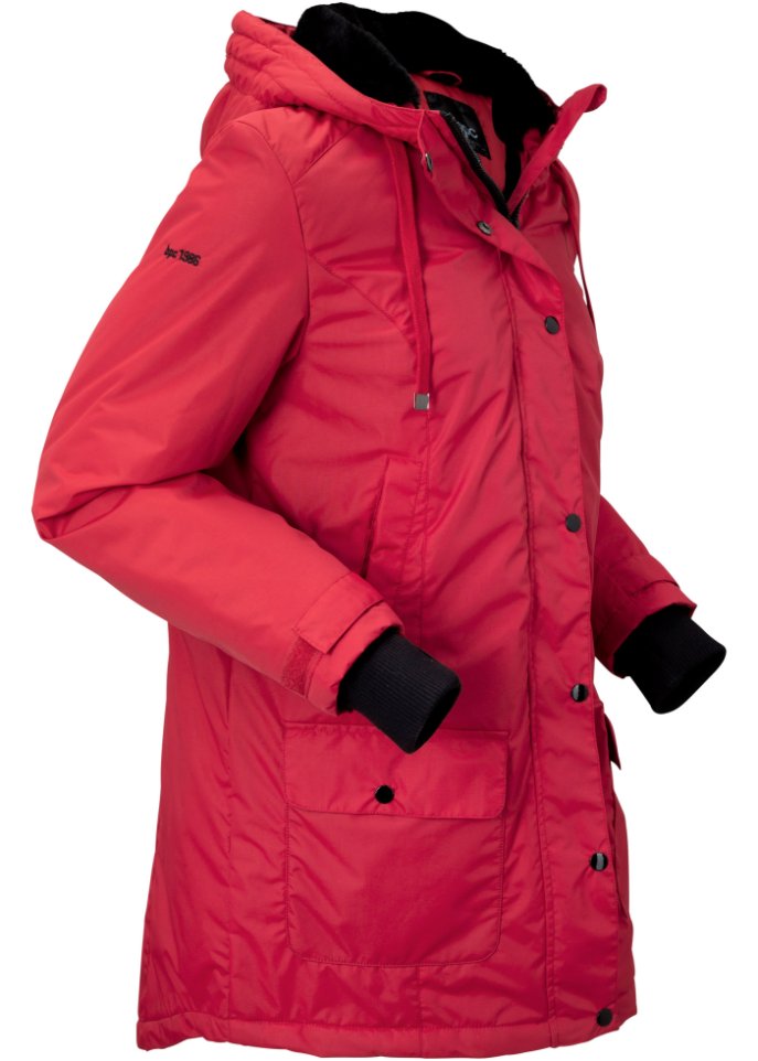 Funktions-Outdoorparka mit Fellimitat