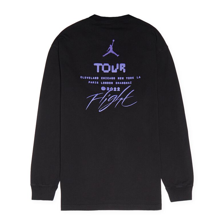JORDAN Jordan FLT HRTG 85 LS TEE black/ocean cube