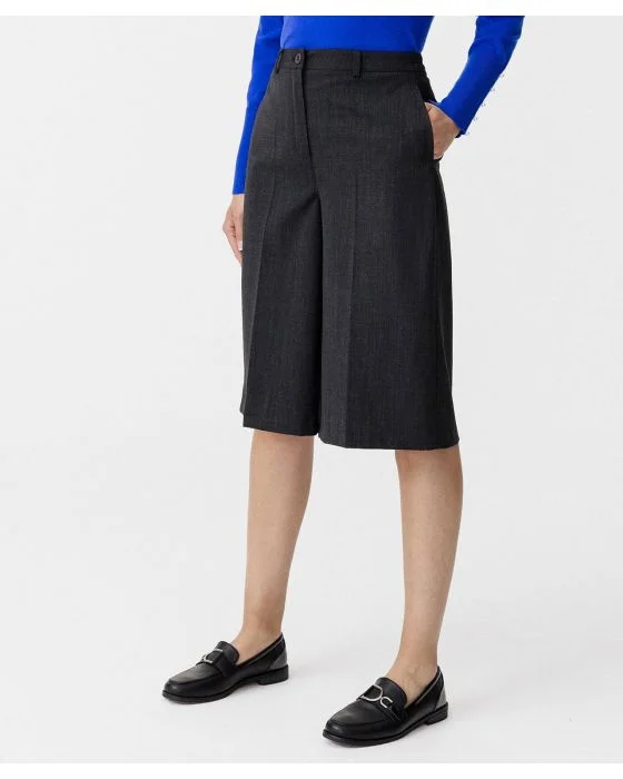 Jupe-culotte flanelle bi-extensible