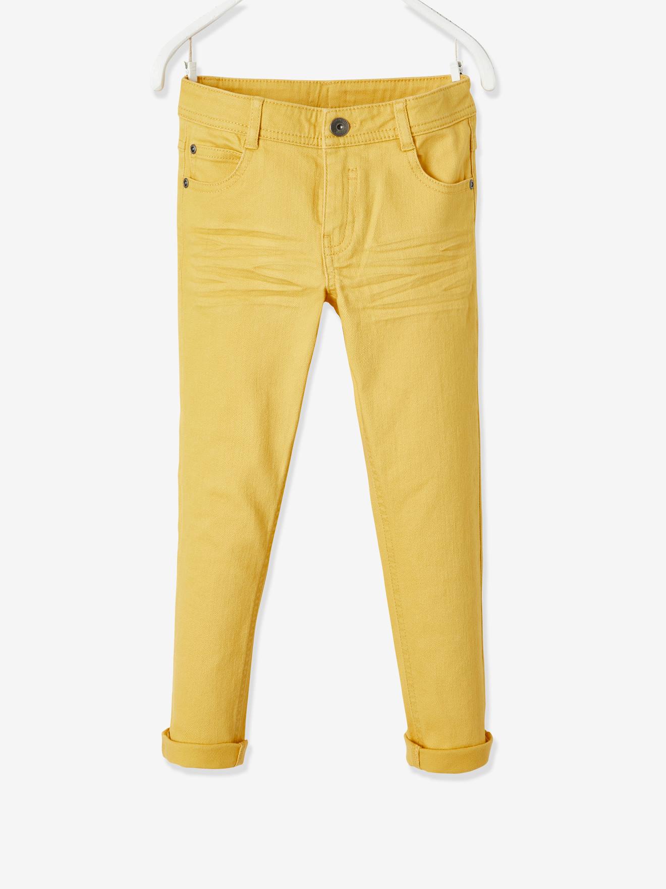Pantalon slim MorphologiK tour de hanches FIN garçon jaune