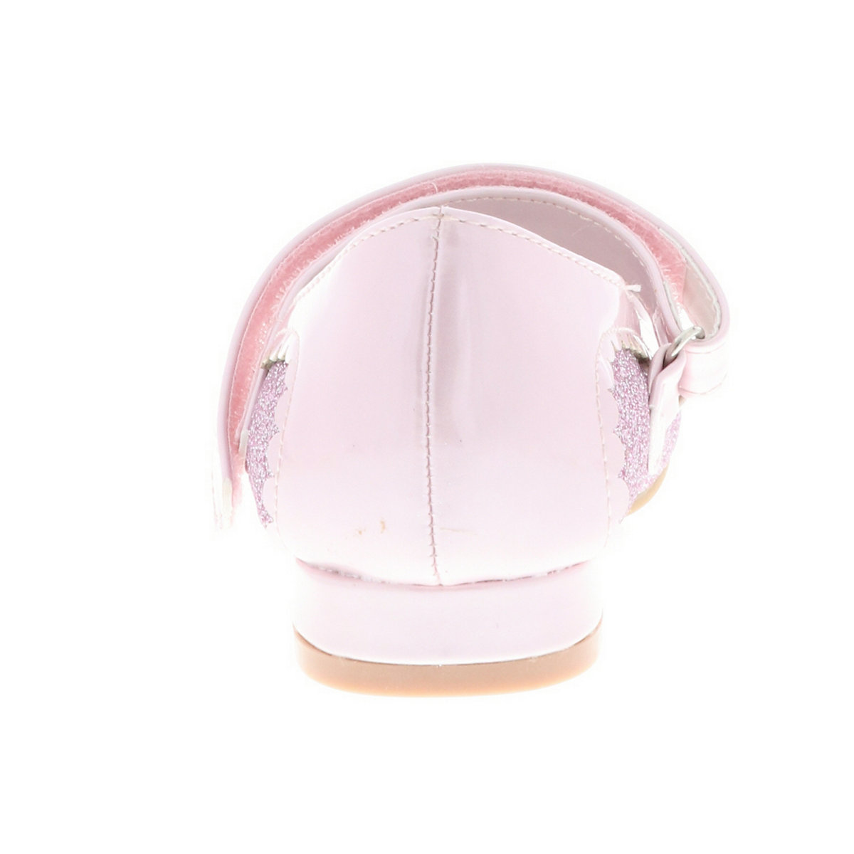 Kinder Mädchen Ballerinas Glitzer Blockabsatz lila/pink/rosa