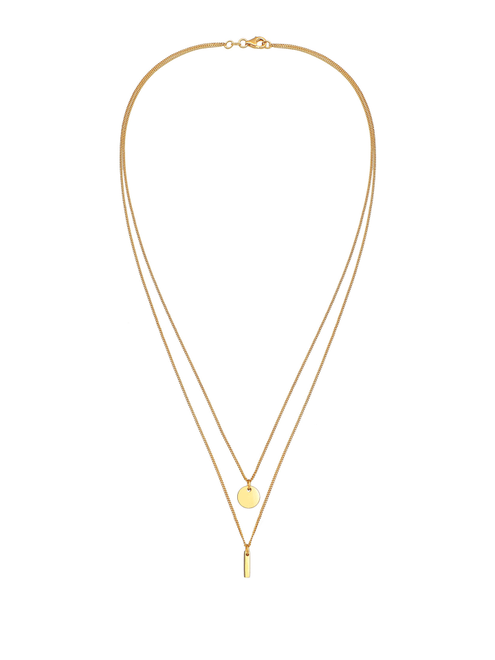 Elli Halskette 925 Sterling Silber Geo in Gold günstig kaufen