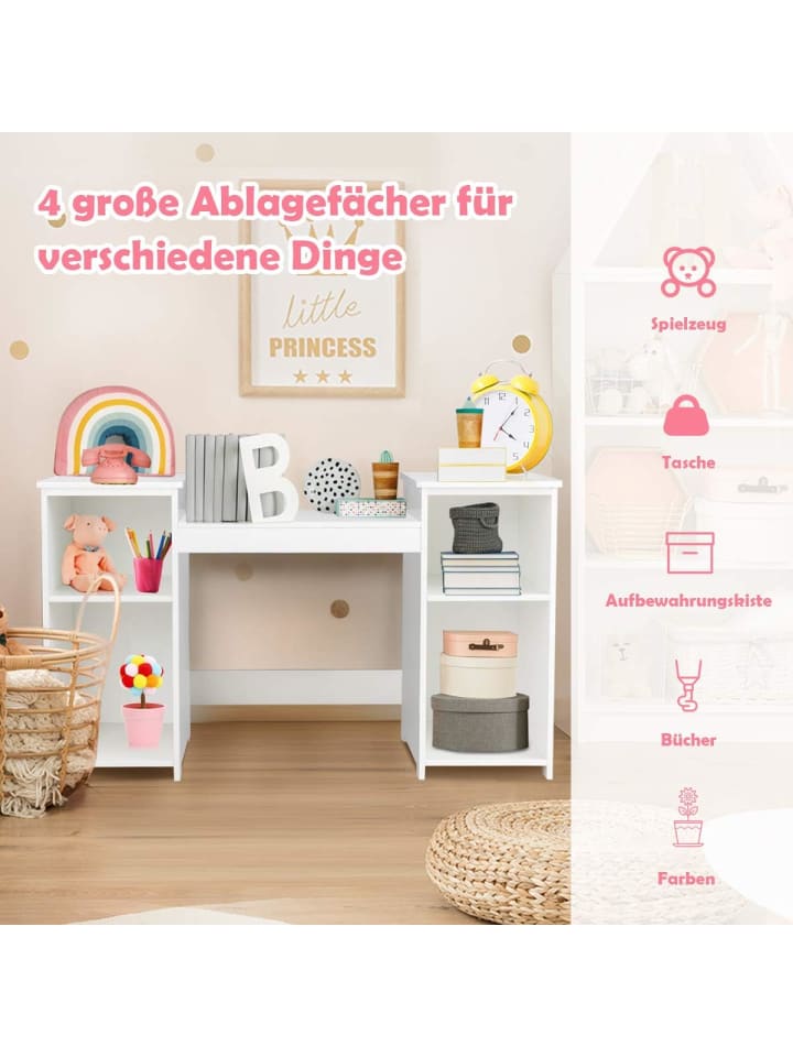 COSTWAY 2 in 1 Schminktisch in Weiß günstig kaufen 40 cm