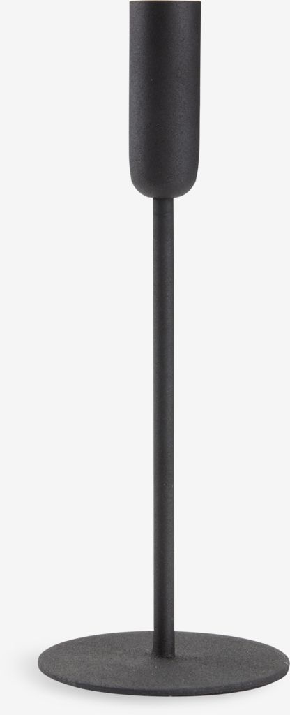 OLAV Bougeoir OLAV Ø9xH24cm noir