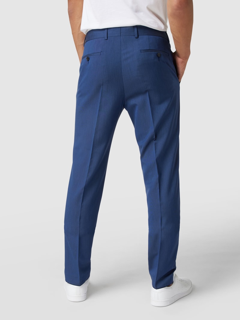 Business-Hose mit Webmuster in royalblau