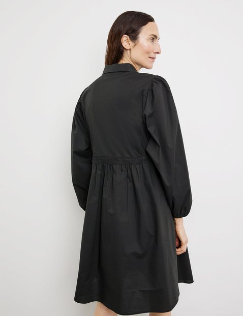 Blusenkleid mit Spitzenbesatz