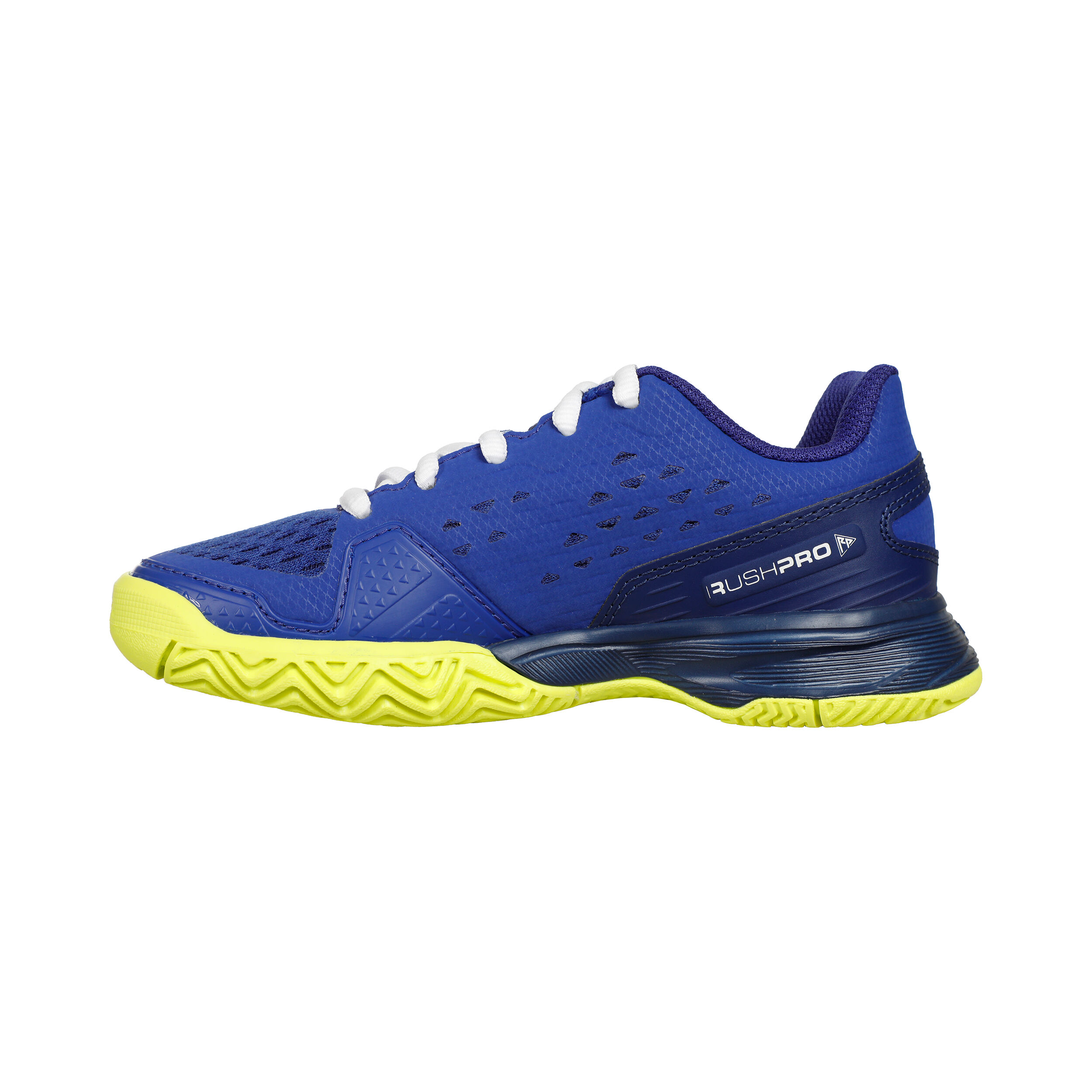 RUSH PRO AC Allcourtschuh Kinder - Blau, Neongelb