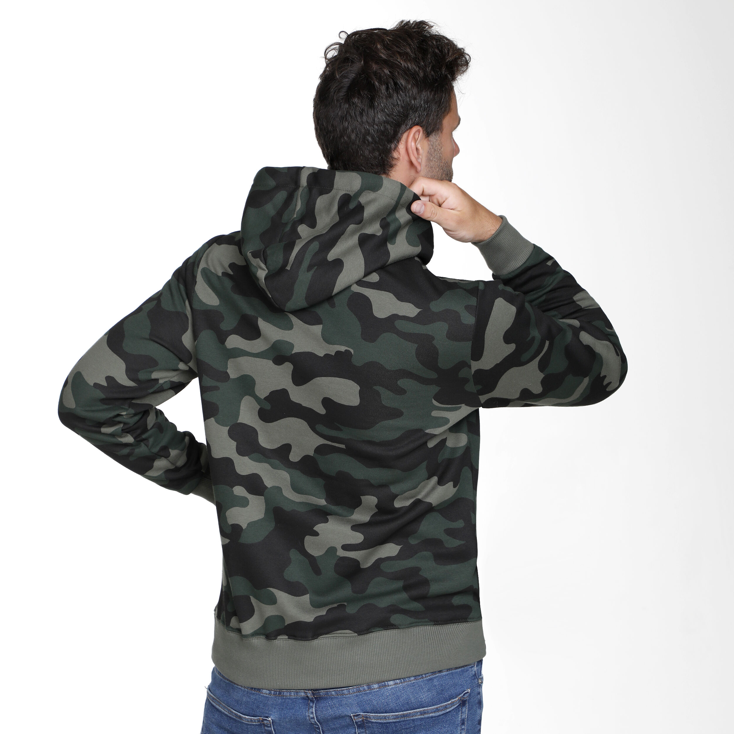 Advantage Logo Hoody Herren - Khaki, Oliv