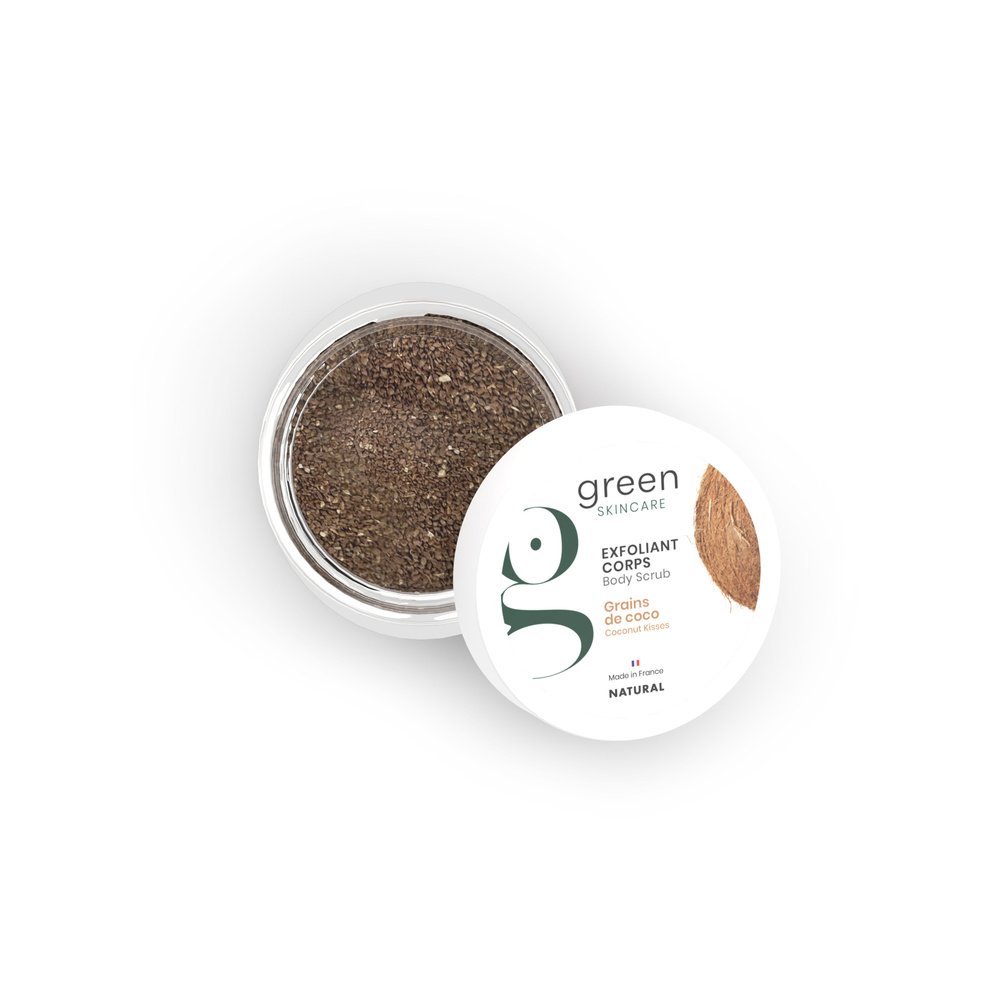 Green Skincare Exfoliant corps Grains de coco Exfoliant corps