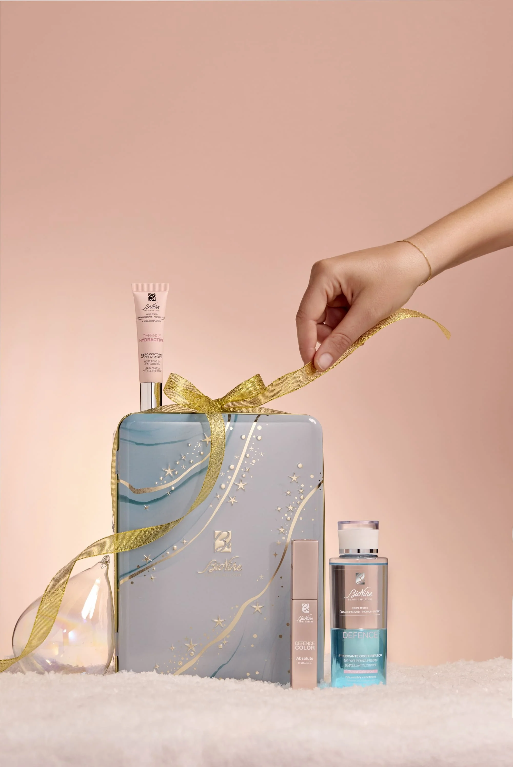 Kit de Navidad 2025 de Defence EYE ESSENTIALS - Set de limpieza, desmaquillante de ojos resistente al agua