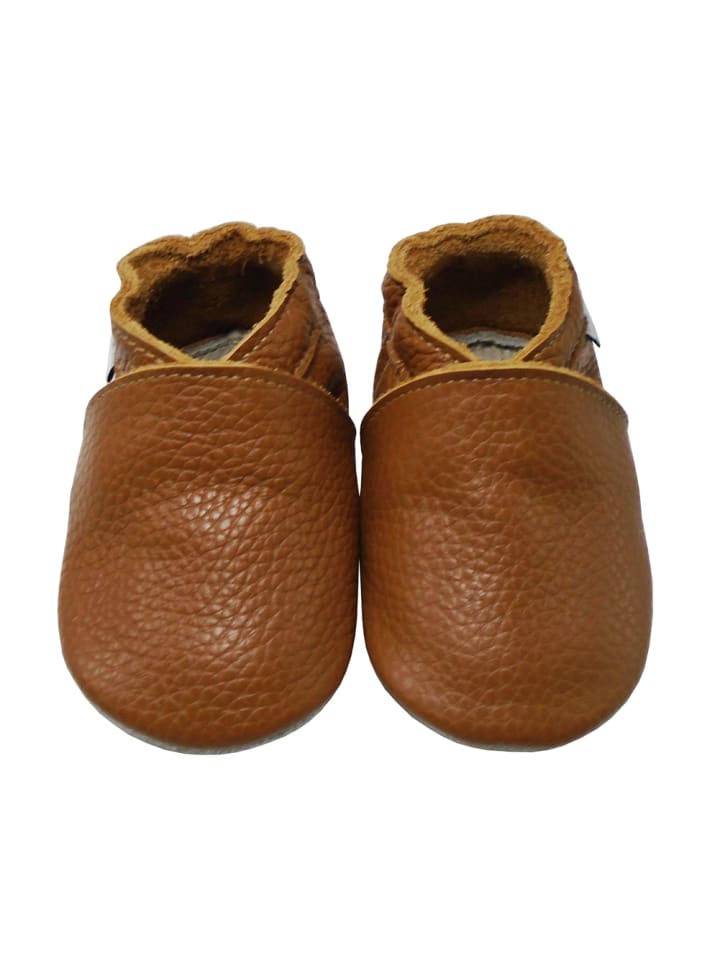 Yalion Baby Krabbelschuhe in Einfarbig Braun günstig kaufen