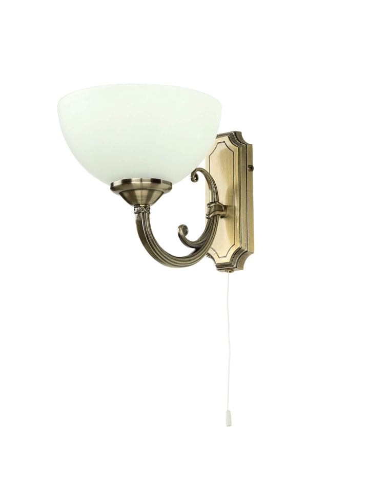 Licht-Erlebnisse Wandlampe in Bronze Weiß günstig kaufen onesize