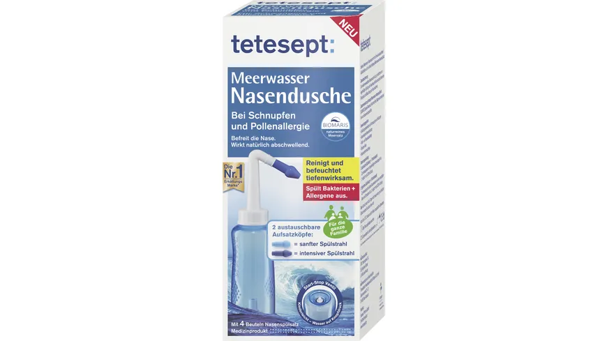 tetesept Meerwasser Nasendusche