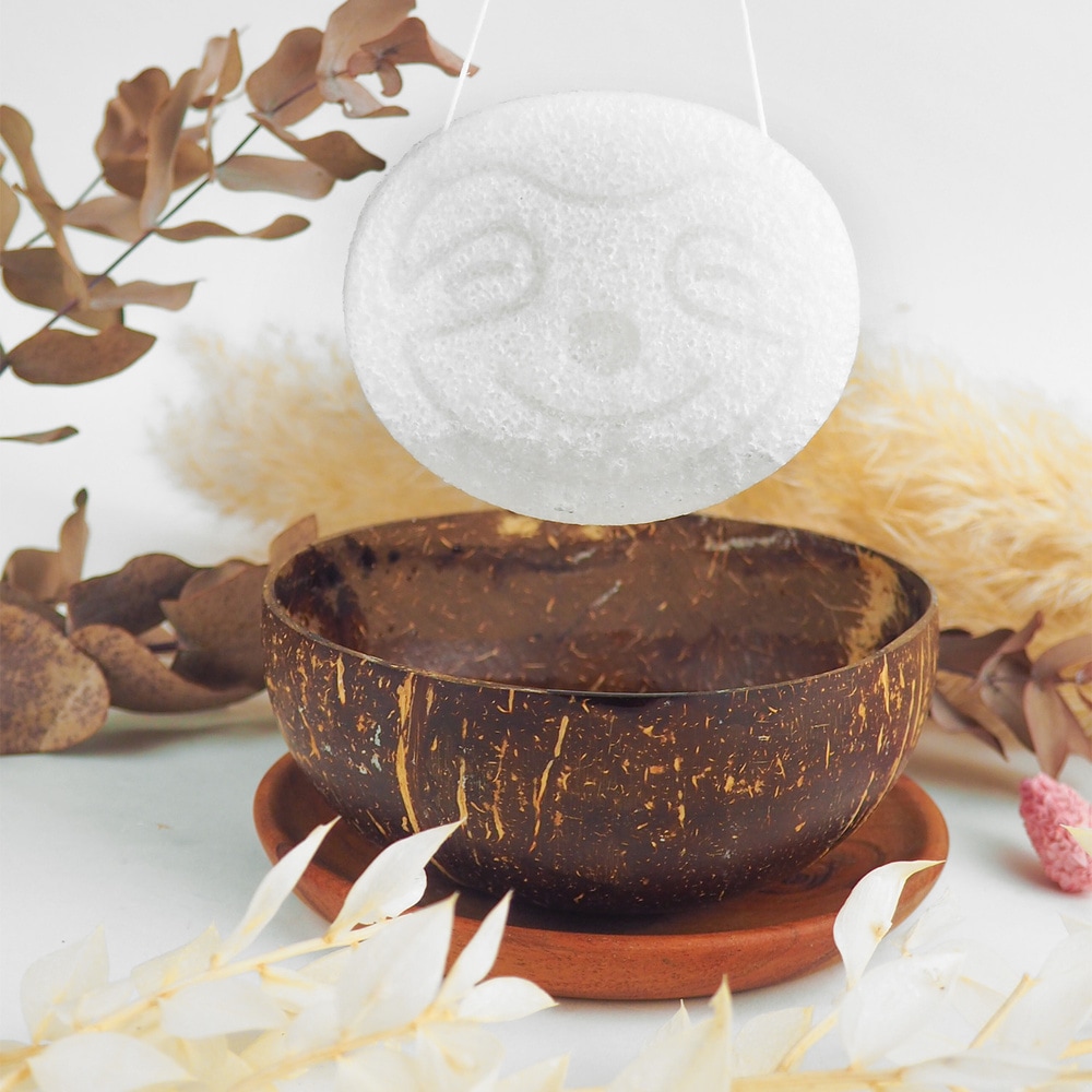 feel natural Eponge Konjac Visage Naturelle - Paresseux Accessoire Visage