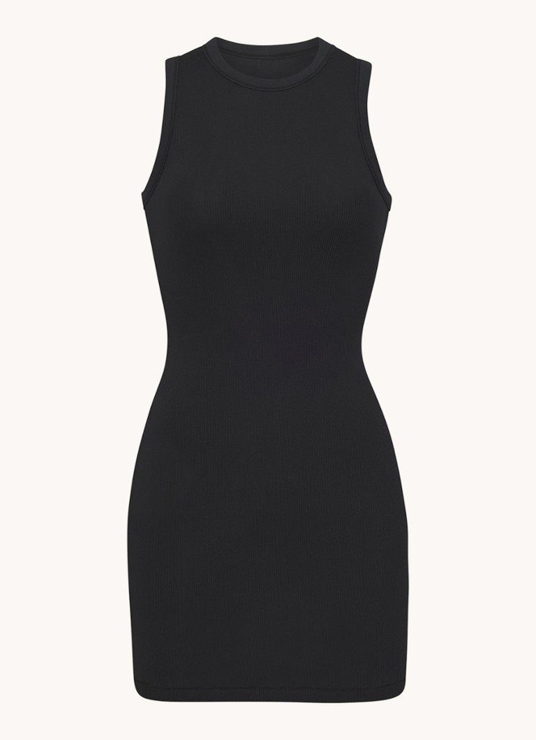 SKIMS Cotton Rib sleeveless mini dress with ribbed structure