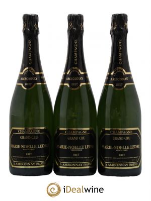 Champagne Brut Grand Cru Marie-Noelle Ledru  - Lot de 3 Bouteilles