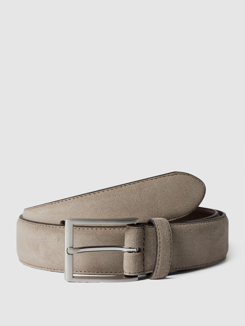 Gürtel aus Veloursleder in sand