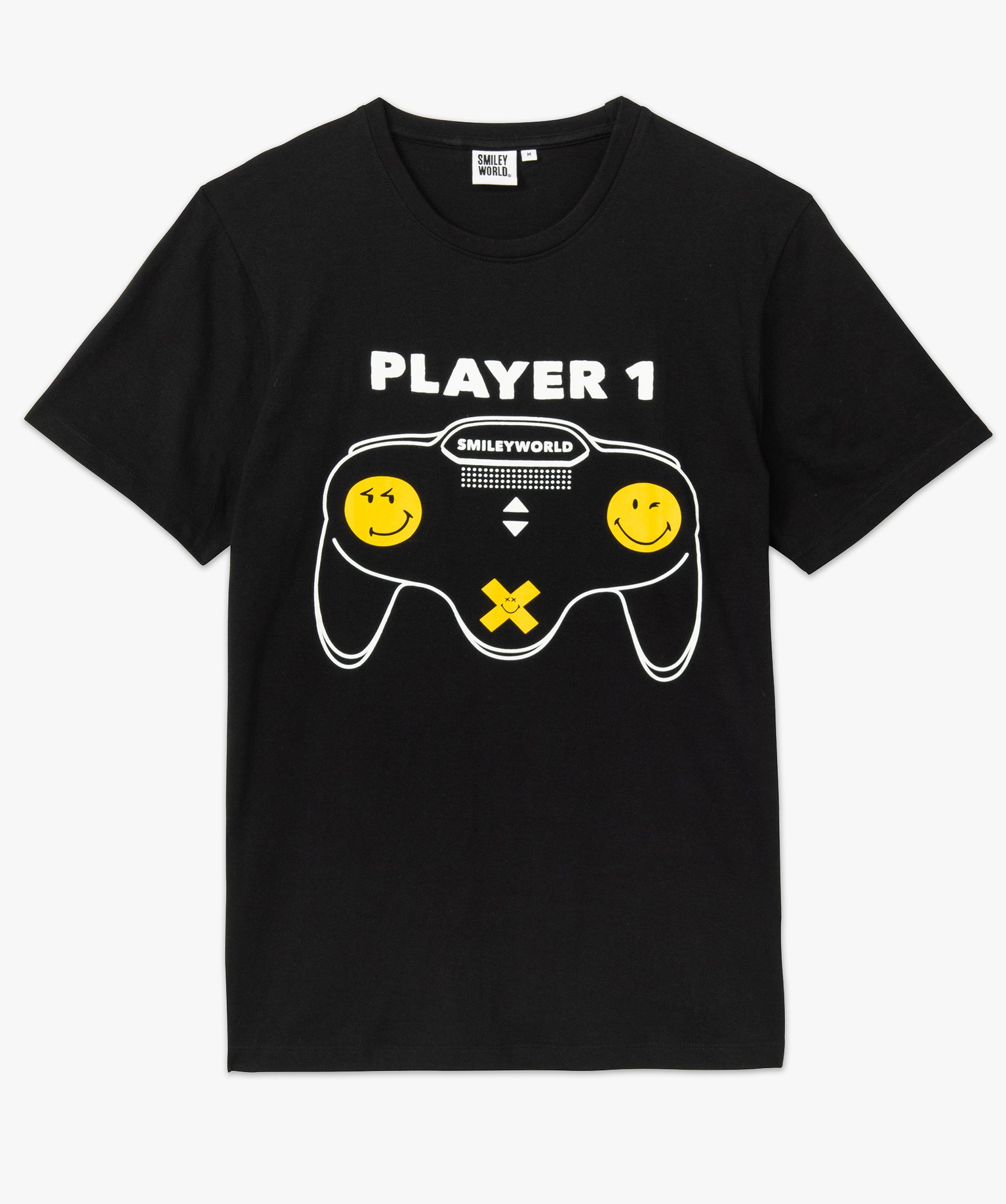 Tee-shirt homme imprimé fantaisie - Smiley noir | GEMO