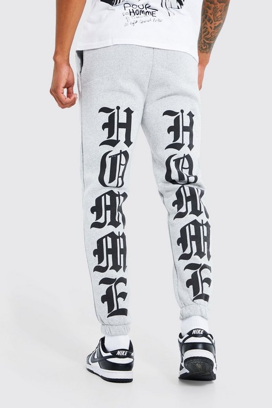Jogginghose mit Homme Print