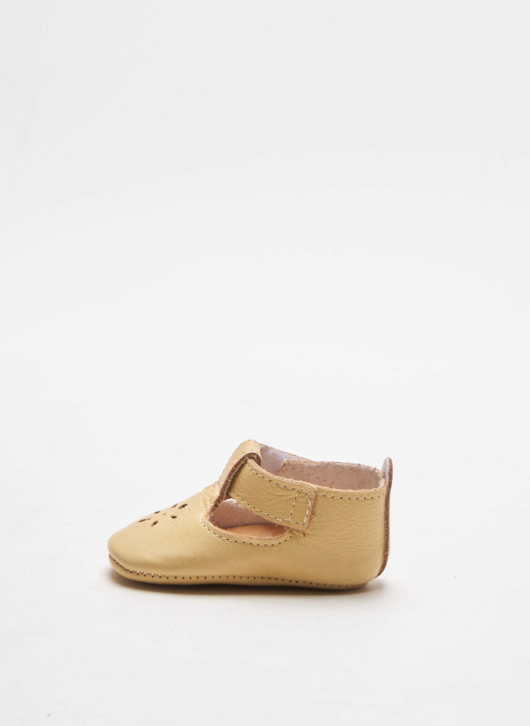 Patt Touch Chaussons Fille couleur beige