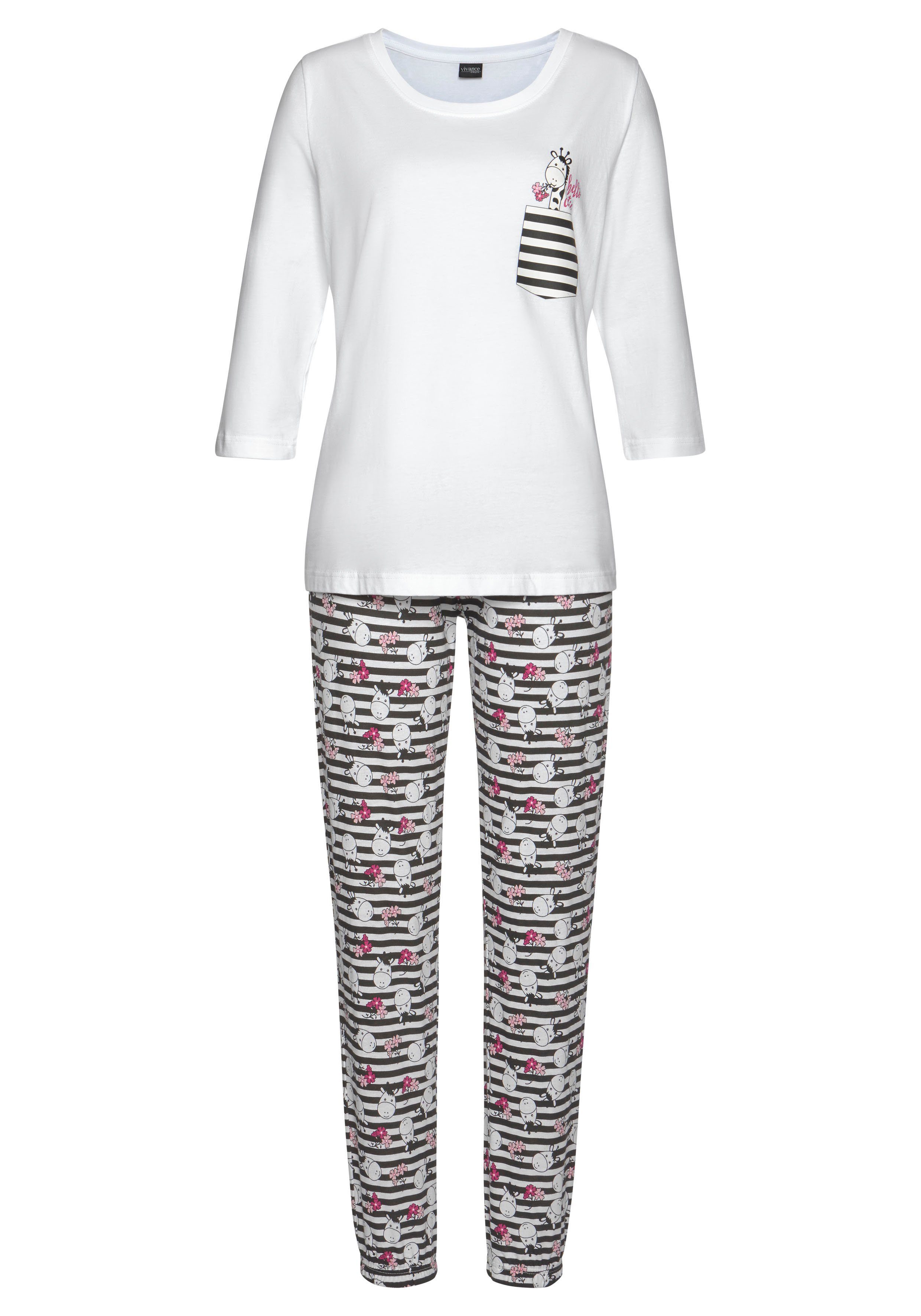 Vivance Dreams Pyjama (2 tlg., 1 Stück)