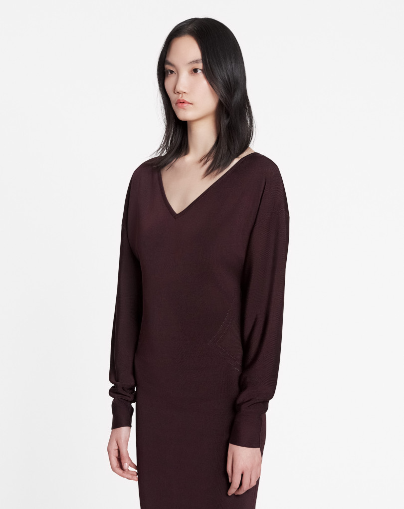 ROBE MI-LONGUE À MANCHES RAGLAN