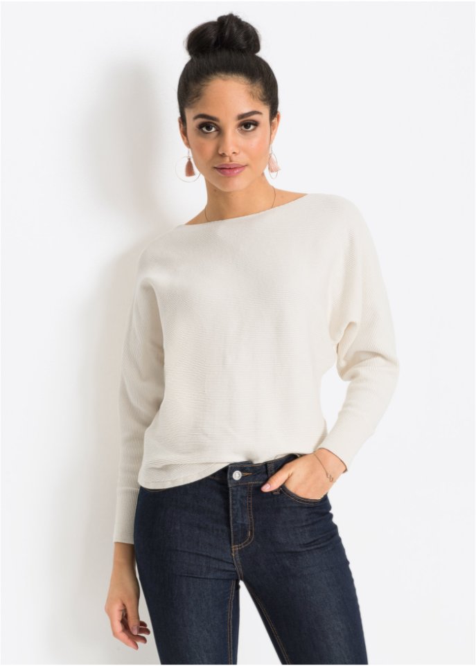 Oversize-Ripp-Pullover