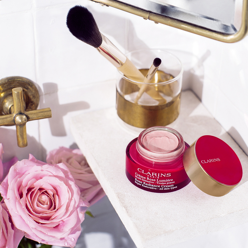 Clarins Crème Rose Lumière Multi-Intensive - Toutes peaux Soin anti-âge