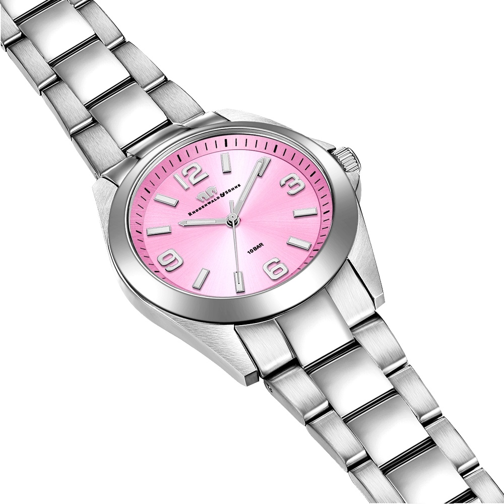 Rhodenwald & Söhne Montre à quartz Majestia en Argent Acier inoxydable en Argent Montre