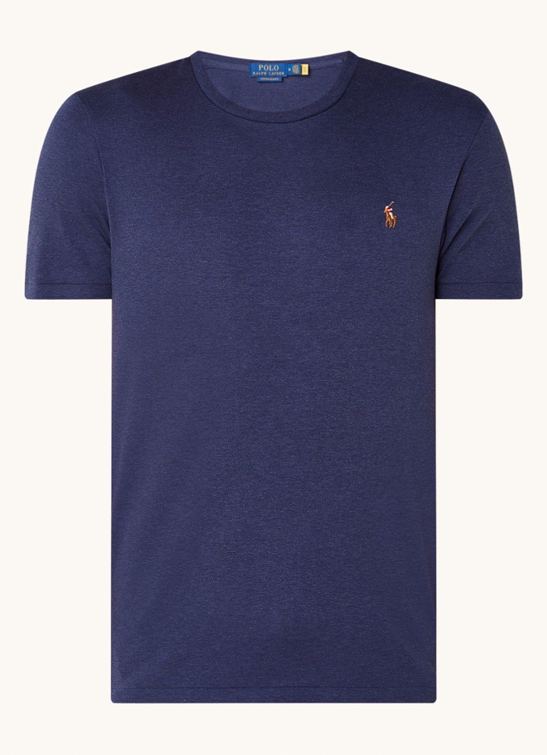 Tricou Ralph Lauren făcut la comandă, croială mulată, decolteu rotund.