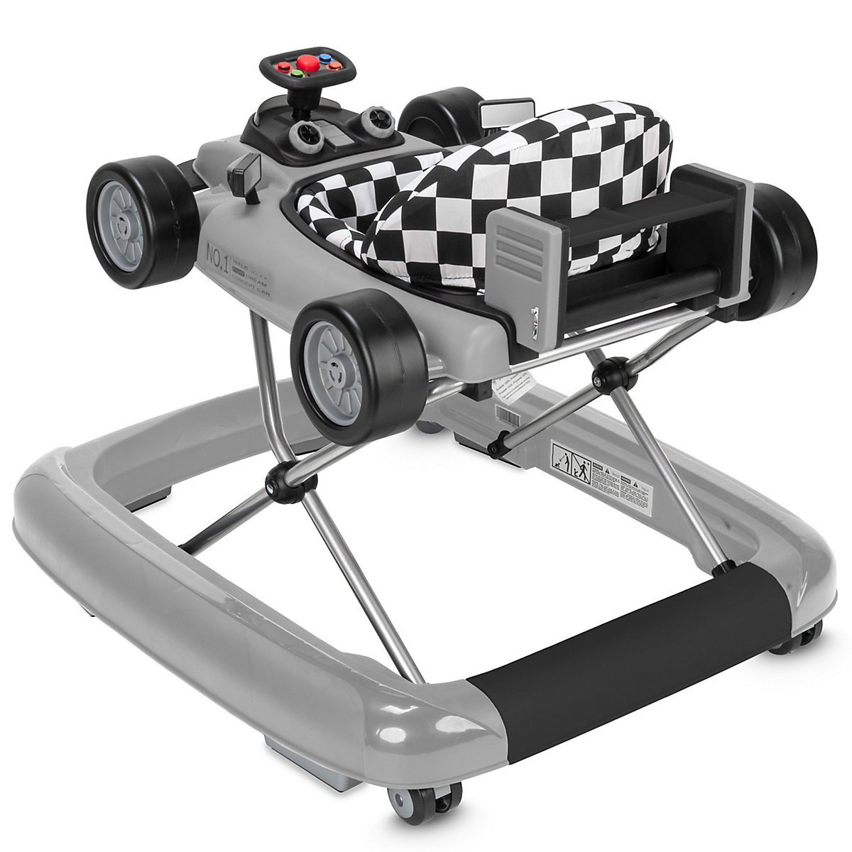 Lauflernwagen Lauflernhilfe Gehfrei 2 in1 mit Sound LITTLE SPEEDSTER 70 x 62 x 40 cm