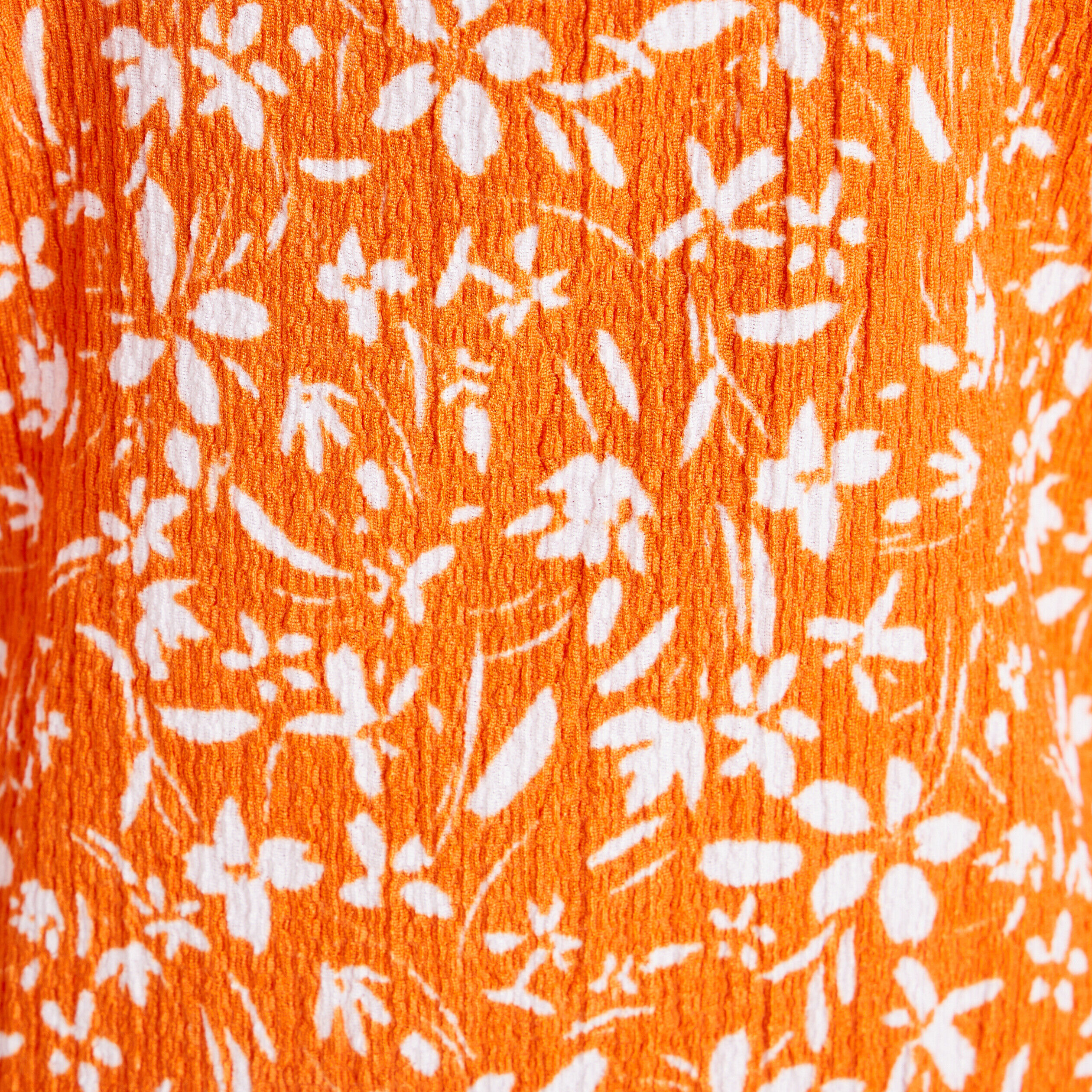 T-shirt cintré bandes croisées orange femme | Cache Cache