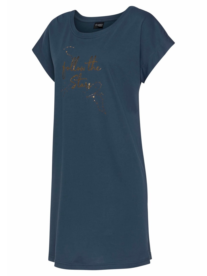 VIVANCE DREAMS Sleepshirt in dunkelblau günstig kaufen 32/34