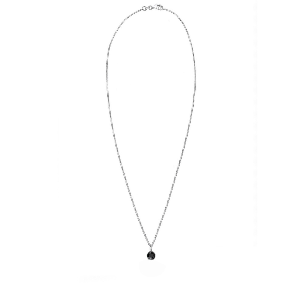 Elli Elli Collier Cristaux Noir Collier Femme - (925/1000) Argent collier