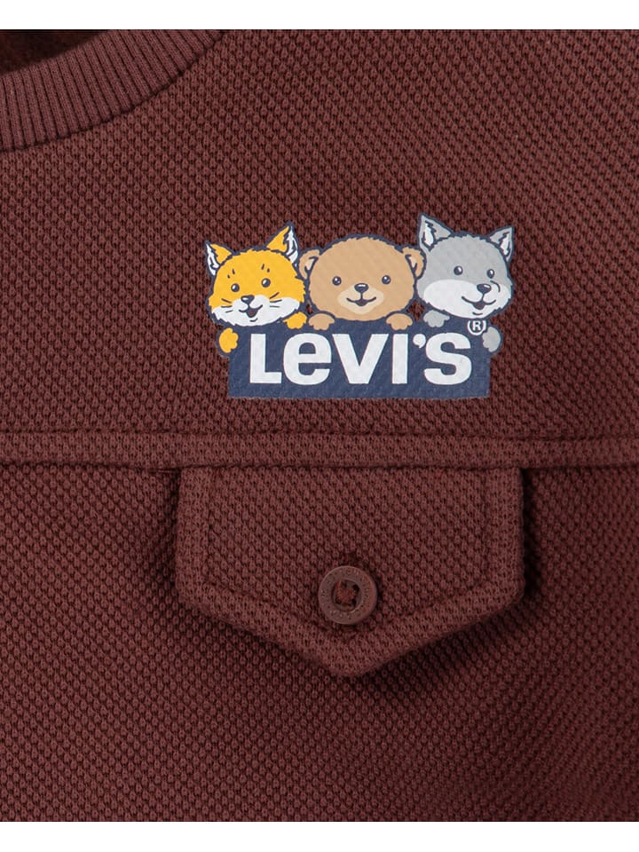 Levi's Kids Sweatshirt in Braun günstig kaufen
