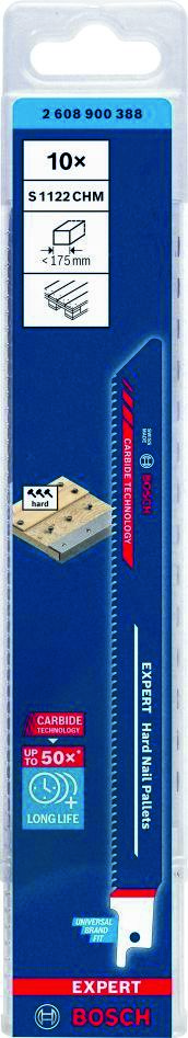 Bosch Blue Accessories 2608900388 Expert „Hard Nail Pallets” S 1122 CHM 10 részes ortfűrészlap