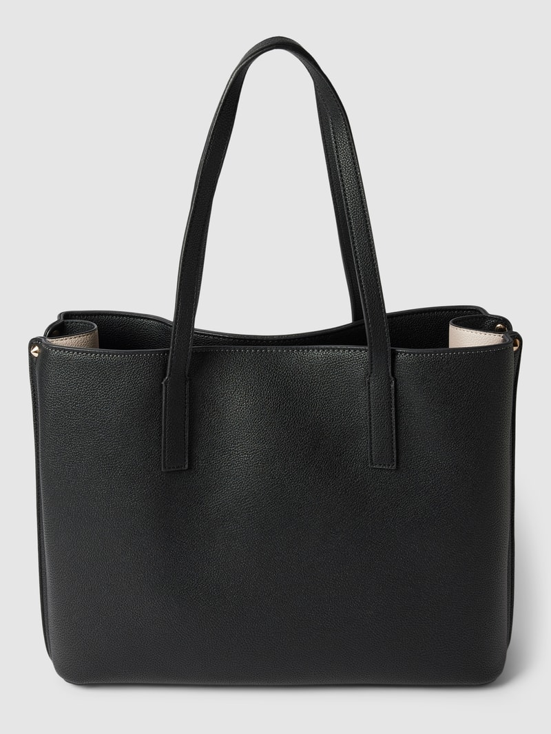 Handtasche mit Label-Applikation Modell 'MERIDIAN GIRLFRIEND' in graphit