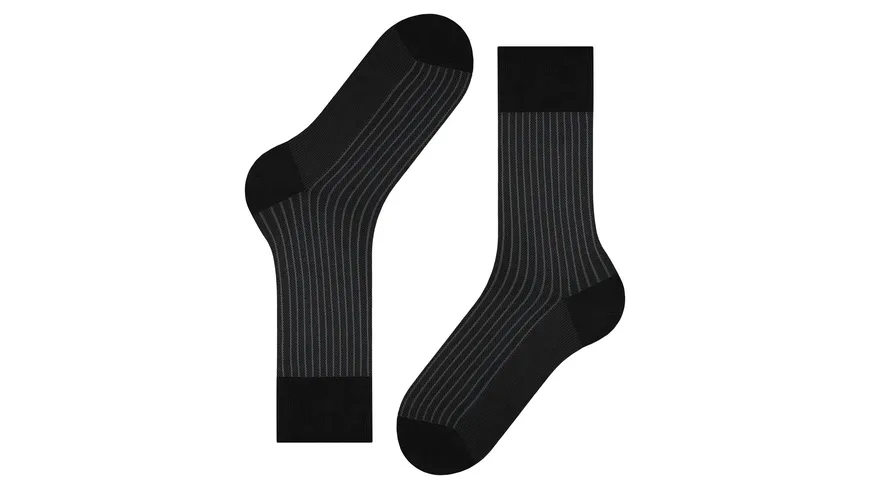 FALKE Herren Socken Oxford schwarz