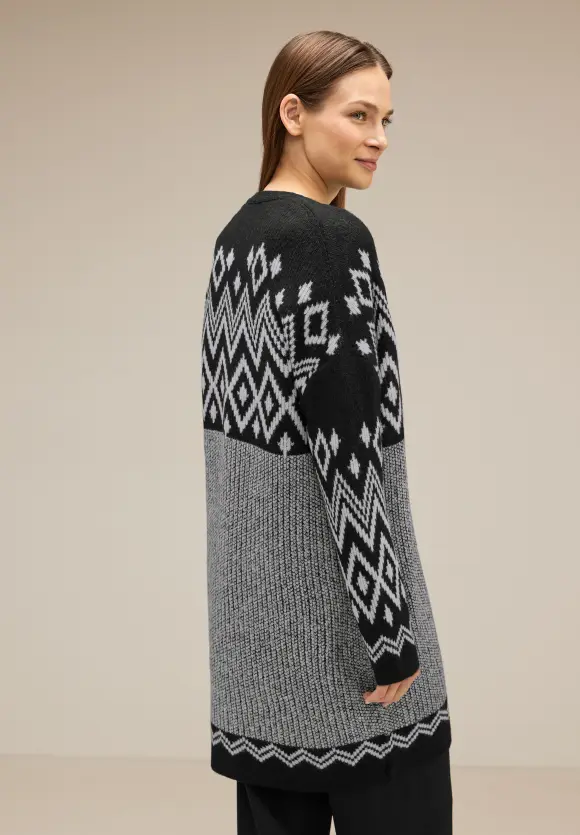 Street One Offener Cardigan mit Muster