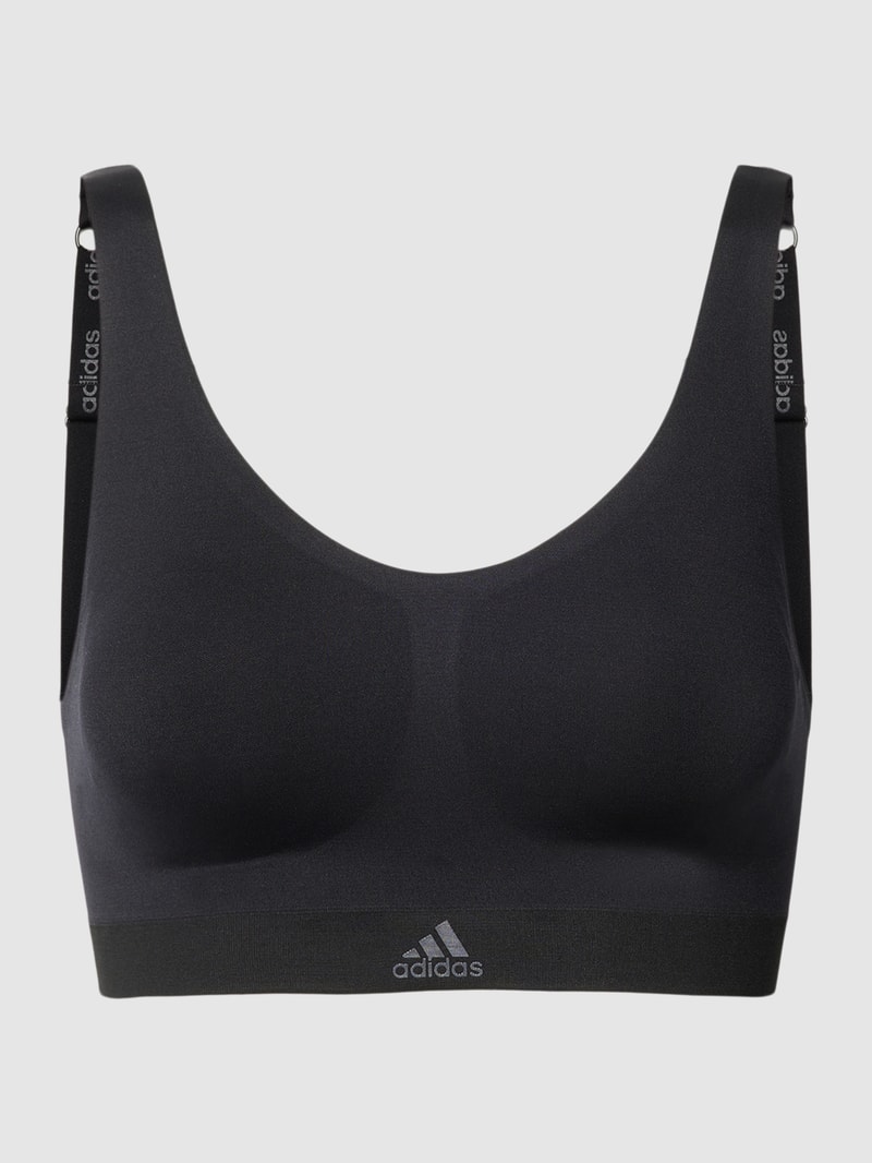 Bustier mit Label-Print Modell 'Naked' in schwarz