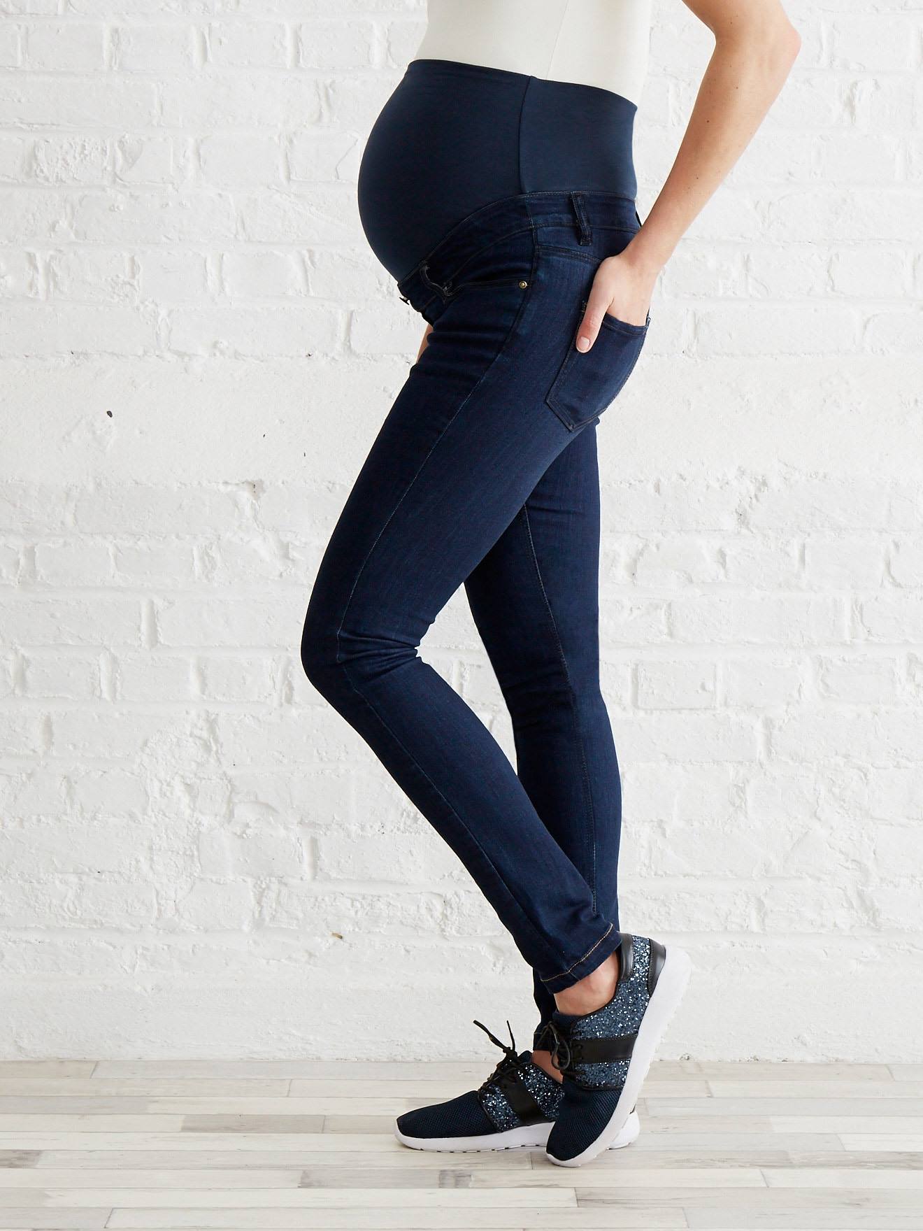 Jean slim stretch de grossesse entrejambe 85 denim black