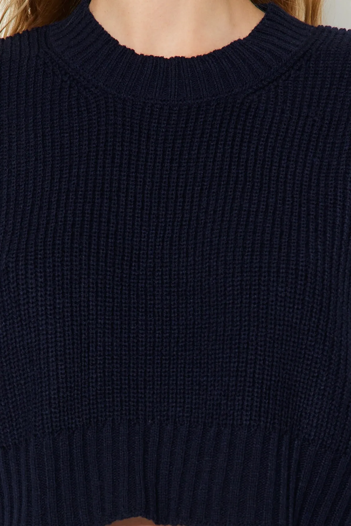 Trendyol Collection  Strickweste - Dunkelblau - Regular Fit