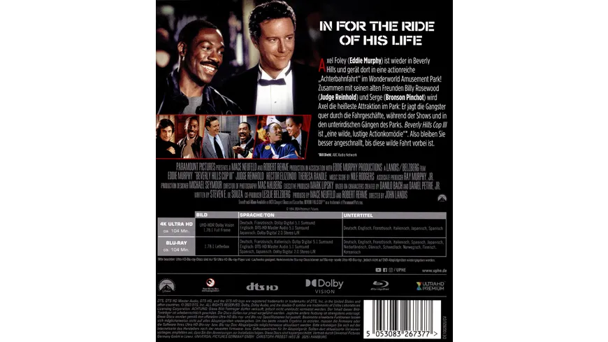 Beverly Hills Cop 3  (4K Ultra HD) (+ Blu-ray)