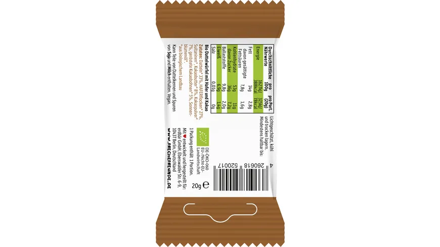 Freche Freunde Bio Kakaowürfel 20 g
