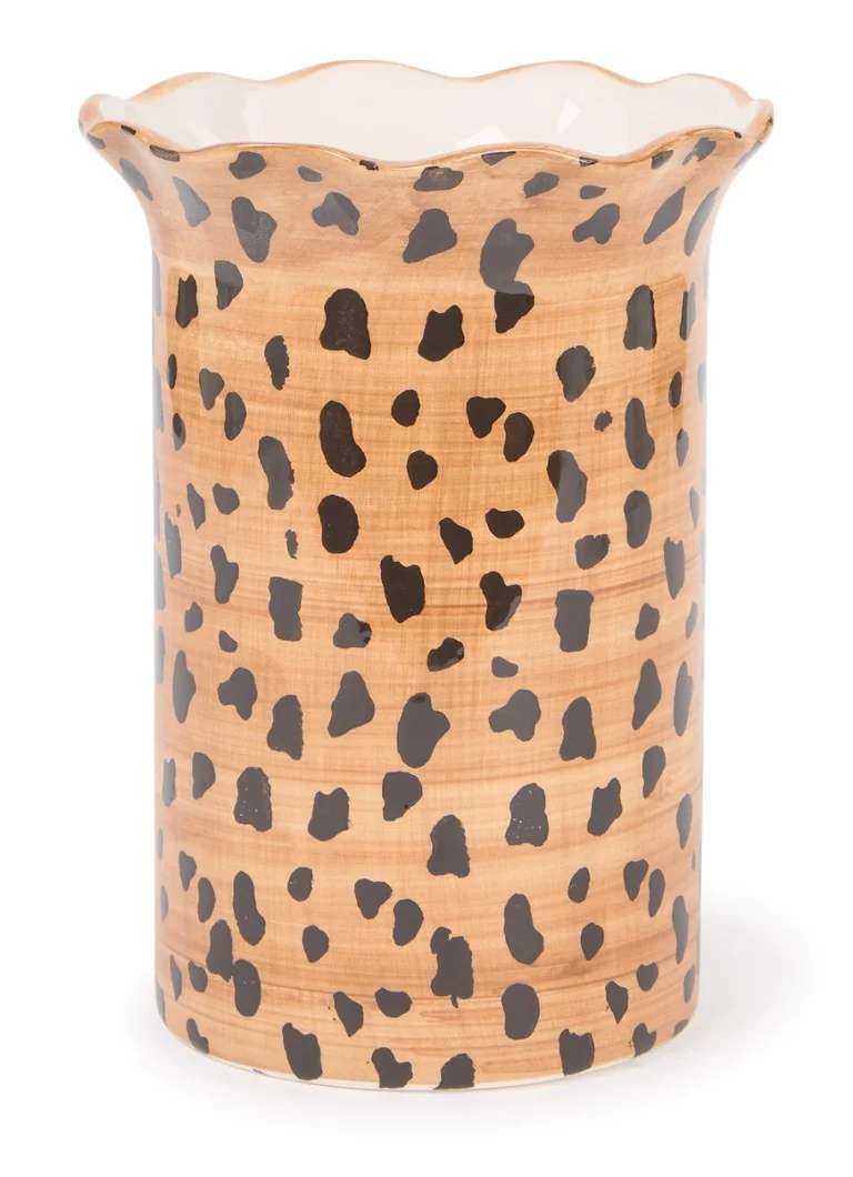 Anna + Nina Leopardenvase 21 cm
