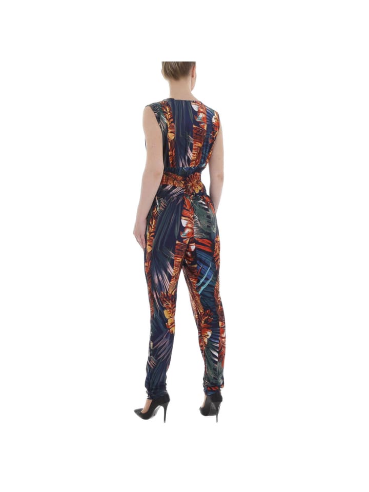 Ital-Design Jumpsuit & Zweiteiler in Blau und Orange günstig kaufen XL