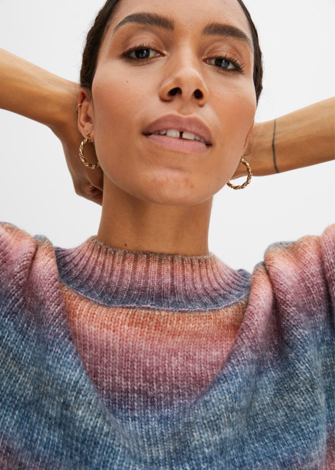 Pullover mit Farbverlauf und Wollanteil