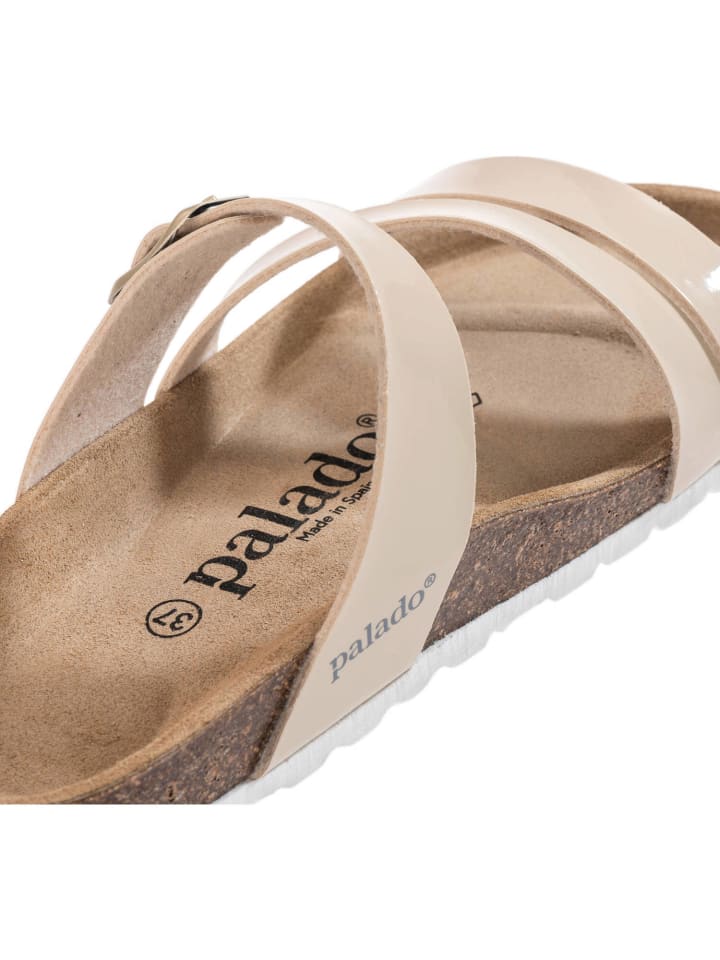palado Pantoletten in Beige/Weiß günstig kaufen