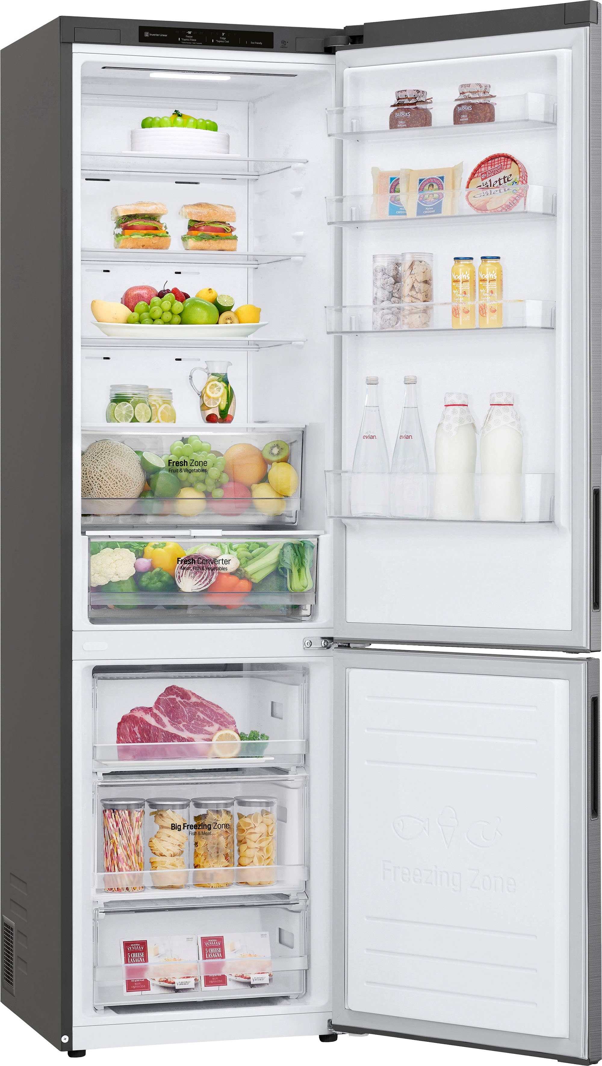 LG Kühl-/Gefrierkombination GBP62PZNBC, 203,0 cm hoch, 59,5 cm breit
